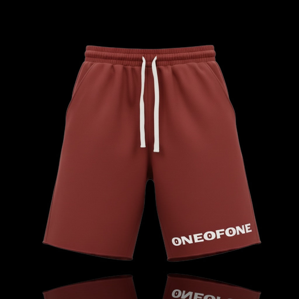 OOO Affiliate "Relax" Baggy Sweatshorts Cardinal Red
